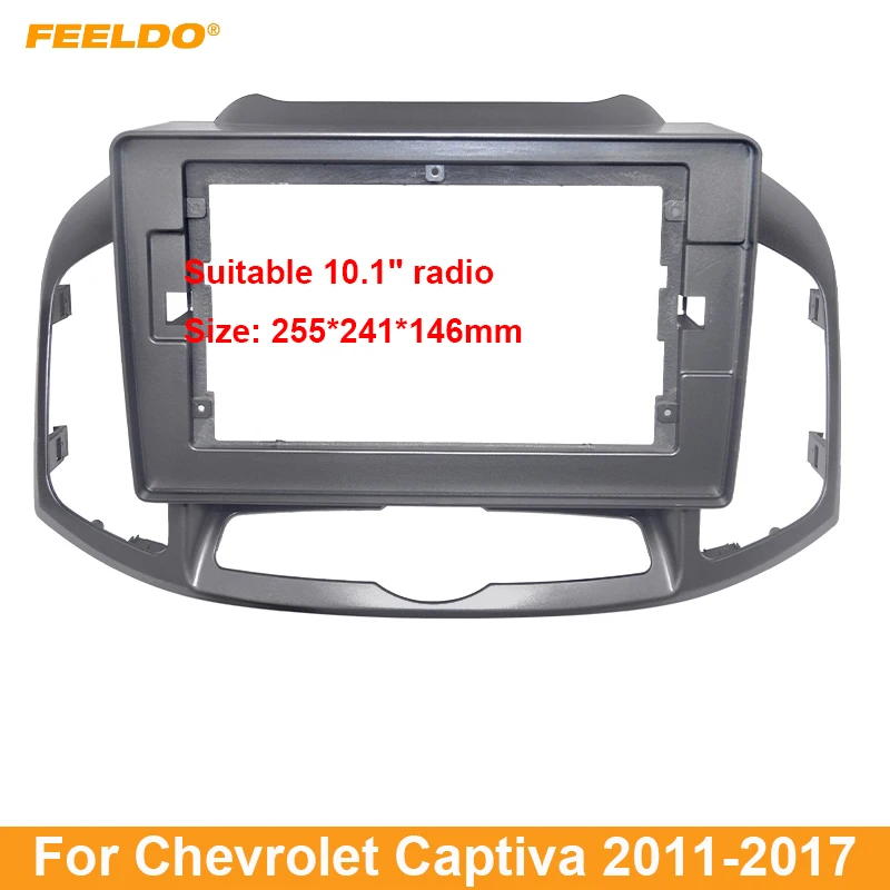 

FEELDO Car Audio 2DIN Fascia Frame Adapter For Chevrolet Colorado 10.1" Big Screen Dash Fitting Panel Frame Kit