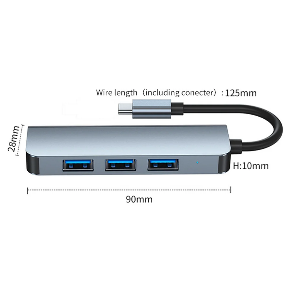 4/5/6/8/11 in 1 Type C Dock USB Hub 3.0 Splitter Multiport Adapter 4K HDMI-compatible RJ45 SD/TF VGA PD for MacBook iPad Laptop