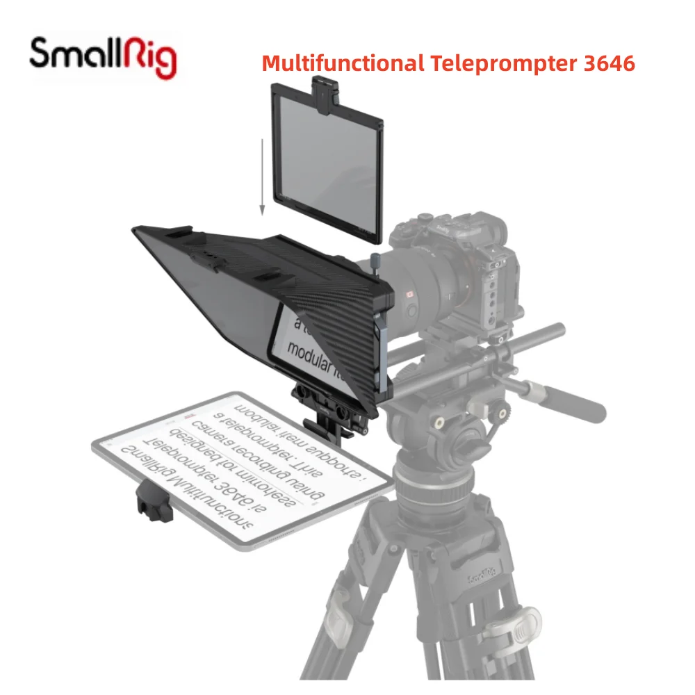 Smallrig Teleprompter Multifunzionale 3646 Tablet Portatile/Smartphone/ Dslr Teleprompter Per Ipad Per Huawei Per Xiaomi