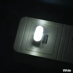 USB Auto Colorful LED Interior Atmosphere Light - Decorative Car Accessory Lamp (WHITE)