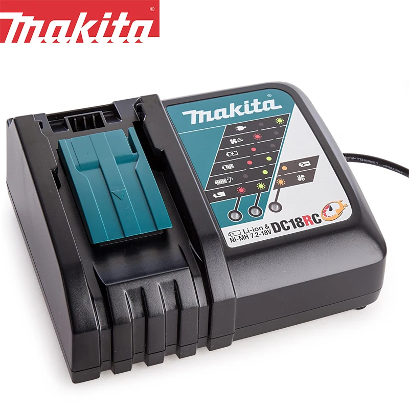 

Оригинальное зарядное устройство Makita DC18RC 18 в LXT литий-ионное быстрое оптимальное быстрое зарядное устройство входное напряжение 220 В