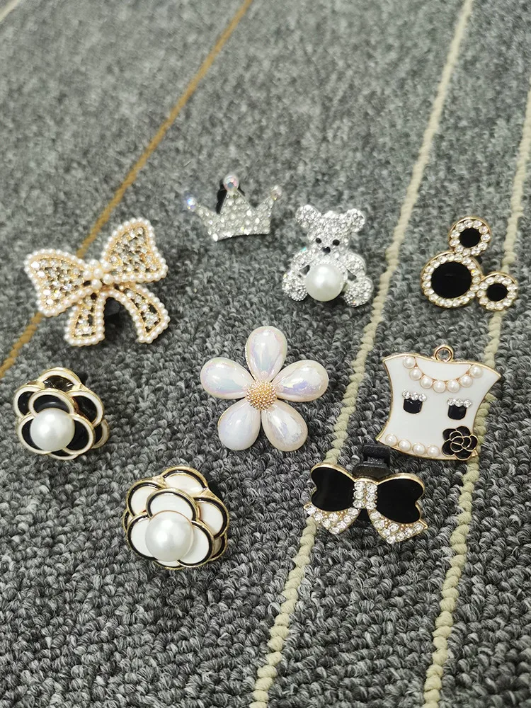 Luxury Jewelry Shoelace Decoration Diy Rhinestone Lace Buckle Decor Women Sneakers Accessories Metal Shoe Charms Decor For Laces