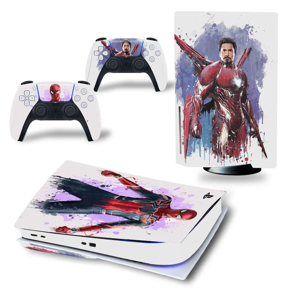 Marvel Venom PS5 Disc Edition Skin Sticker Cover Decal for PlayStation 5 Console and 2 Controllers PS5 Disc Skin Sticker Vinyl 