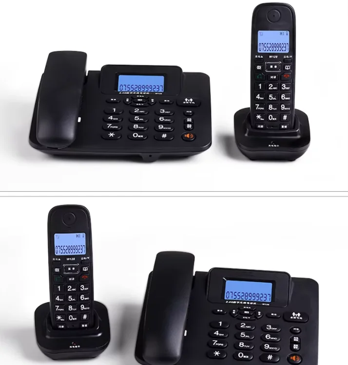 2.4G Corded Phone Handset 2-4 Cordless Answering Machine 300M Long Range Wireless Telephone cordless phone phone handset