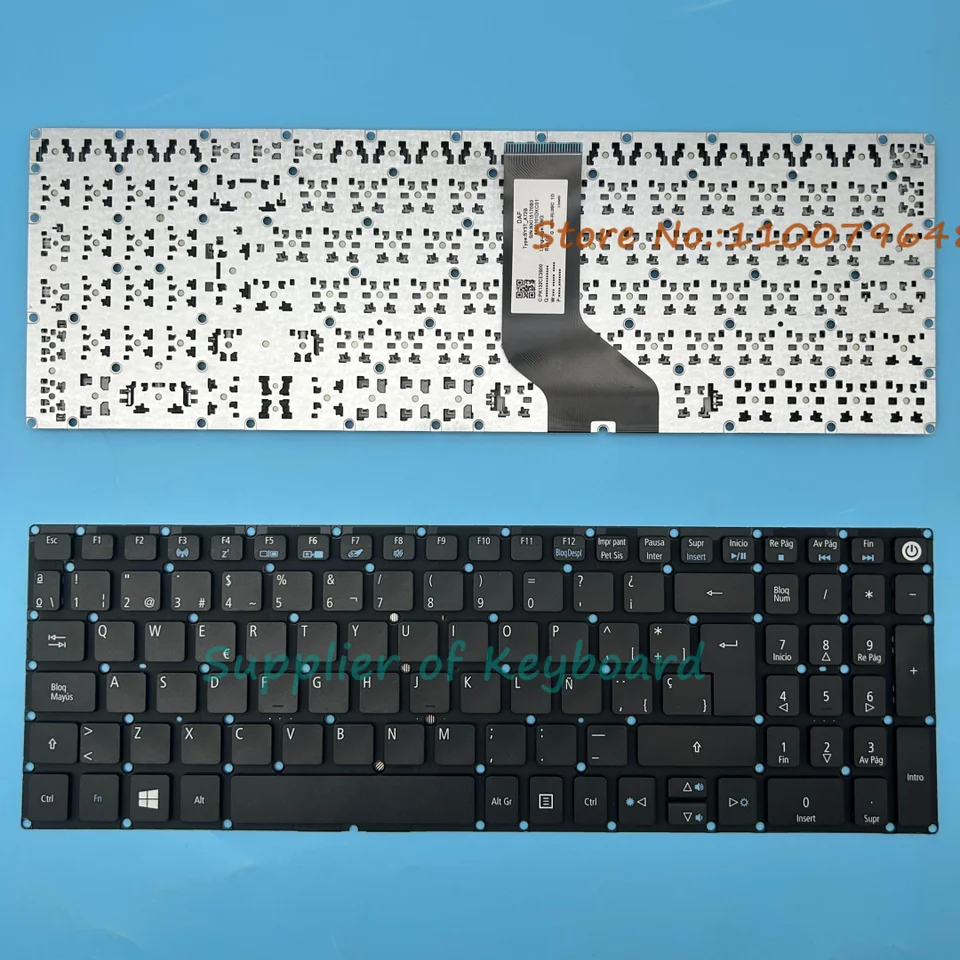 Clavier AZERTY Français De Remplacement Pour Acer Aspire E5-521 - Noir - Neuf