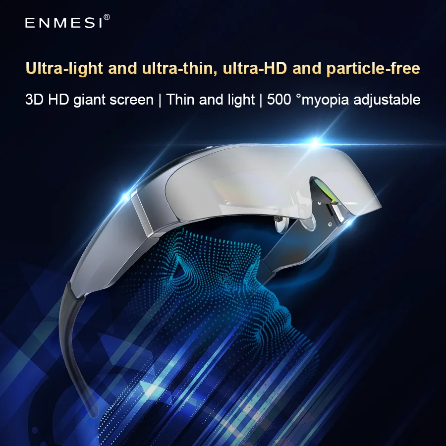 

Портативные 3d-очки ENMESI V20 HD для смартфонов, 3d-очки с поддержкой при близорукости 0-500, VR с беспроводным Bluetooth