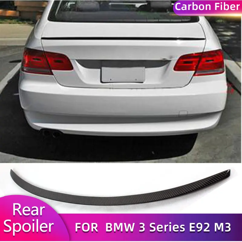 

Carbon Fiber Car Rear Trunk Spoiler Wings For BMW 3 Series E92 335i Coupe 2008-2011 Auto Racing Rear Boot Lid Wing Lip Spoiler