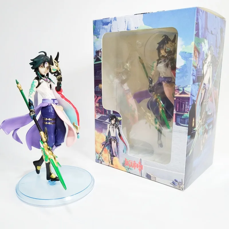 

Anime 18cm Genshin Impact Xiao Vigilant Yaksha Figure Genshin Impact Klee Action Figure Paimon/Qiqi Figure Collectible Doll Toys