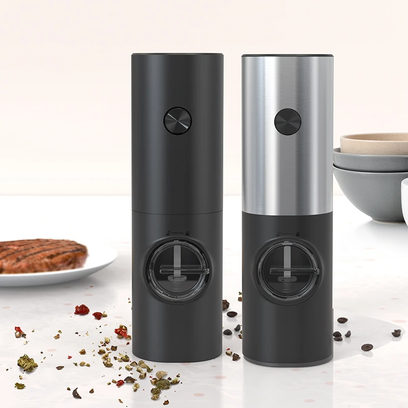 Electric Pepper Grinder Spice Grinders Electric Automatic Pepper Mills Salt Mill Adjustable Coarseness Kitchen Accessories