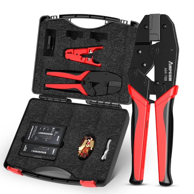 12 In 1 Crimpatrice Ethernet Strumenti Kit Di Rete Professionali, Pinza - Foto 12