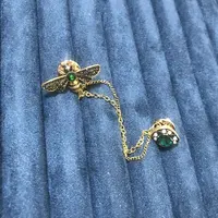 1 Piece Of Bee Crystal Tassel Women's Brooch Sweater With A Unique And Luxurious Design-zt3128 3