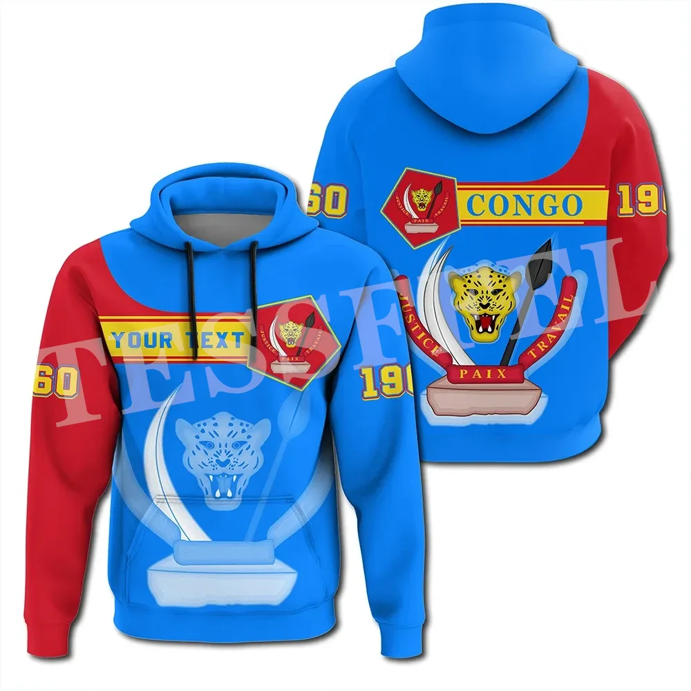 NewFashion Africa Country Congo Leopard Flag Tribel Tattoo Retro Tracksuit Harajuku 3DPrint Unisex Casual Funny Jacket Hoodies H congo requiem