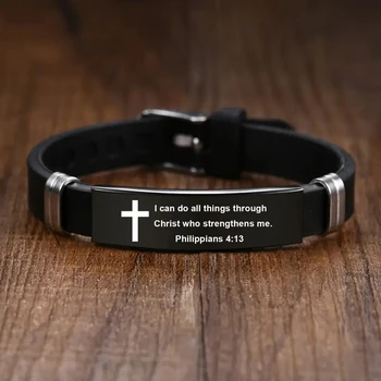 Christian Cross Verse Bracelet 1