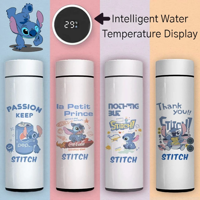 Disney Thermos Cup Stitch Cartoon Water Bottle 304 Stainless Steel Portable  Cute Vacuum Flask Couples Insulation Mug Gift 450ML