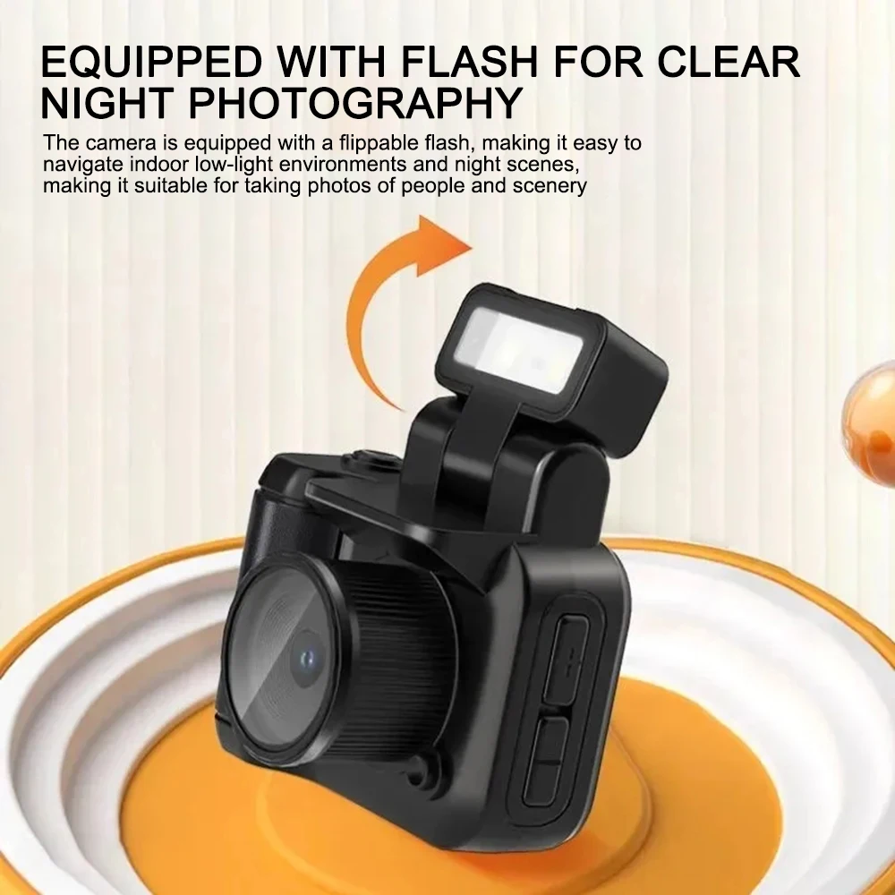 Description Picture 5 of itemNew Monoreflexes Style Mini Camera CMOS With Flash Lamp And Battery Dock Portable Video Recorder DV 1080P With LCD Screen