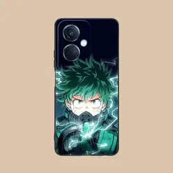 MHA Izuku Deku Colorful Luxury Mobile Phone Case for OPPO Find X2 Pro (Black01)