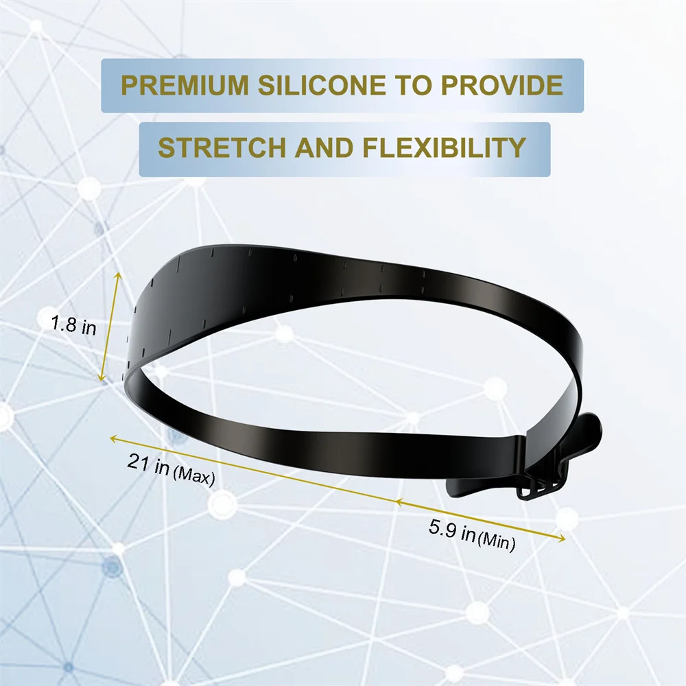 Description Picture 6 of item1~10PCS Neck Hair Trimming Belt Guide Shaping Styling Curved Headband Hair Styling Long Size Adjustable Hair Styling Tool