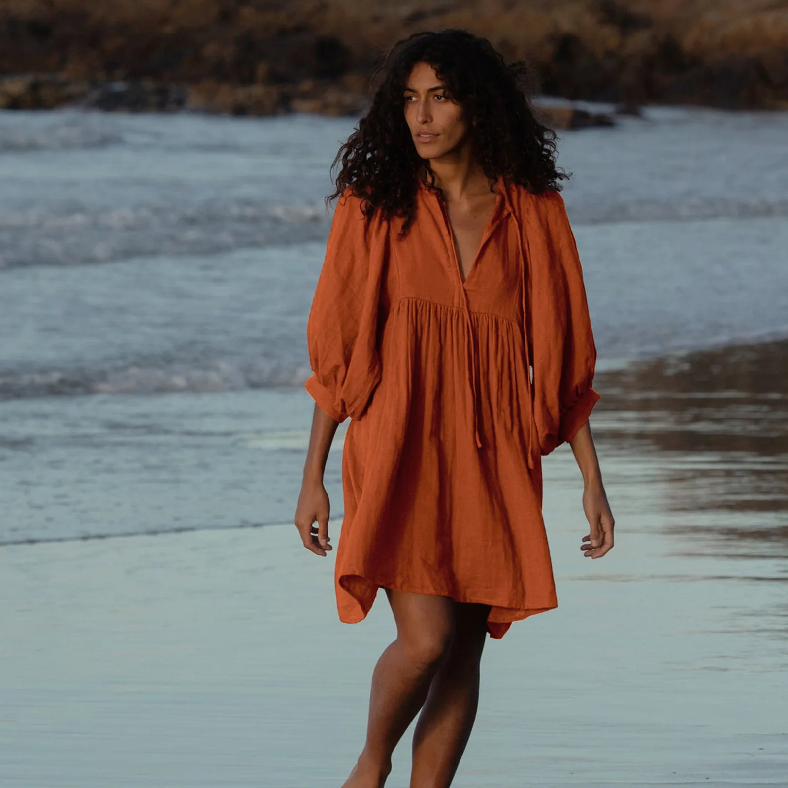 Beach Dress V Neck Dress Half Sleeve Large Holiday Short Dress Color Plus Size Boho Vestidos Beach Sundress - AliExpress