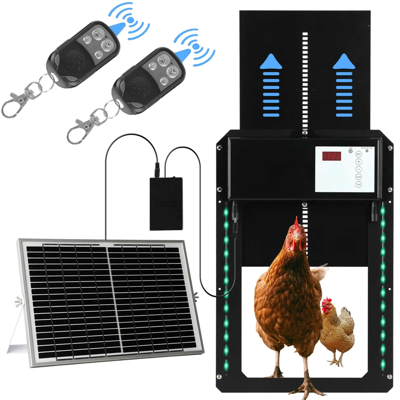 Automatic Chicken Coop Door Opener Auto Open Close Chicken Coop Cage
