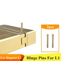 2pcs Gold/Silver Hinge Pins For Dupont L1/Ligne 1 Lighter Case Link Top Cover Case Body Connecting DIY Repair Parts Accessories 1