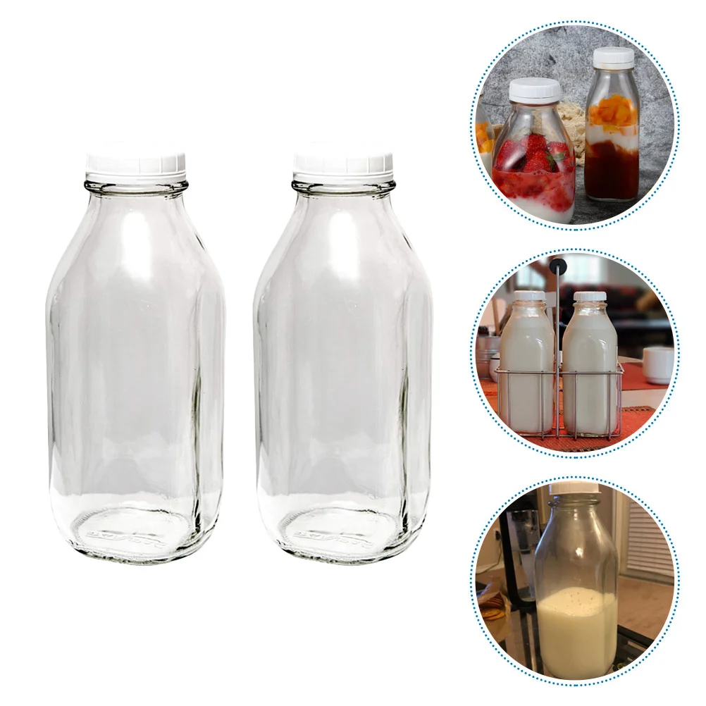 

Milk Glass Bottles Wholesale Bottle Jug Vintage Lids Container Jars Jar Small Drinking Reusable With