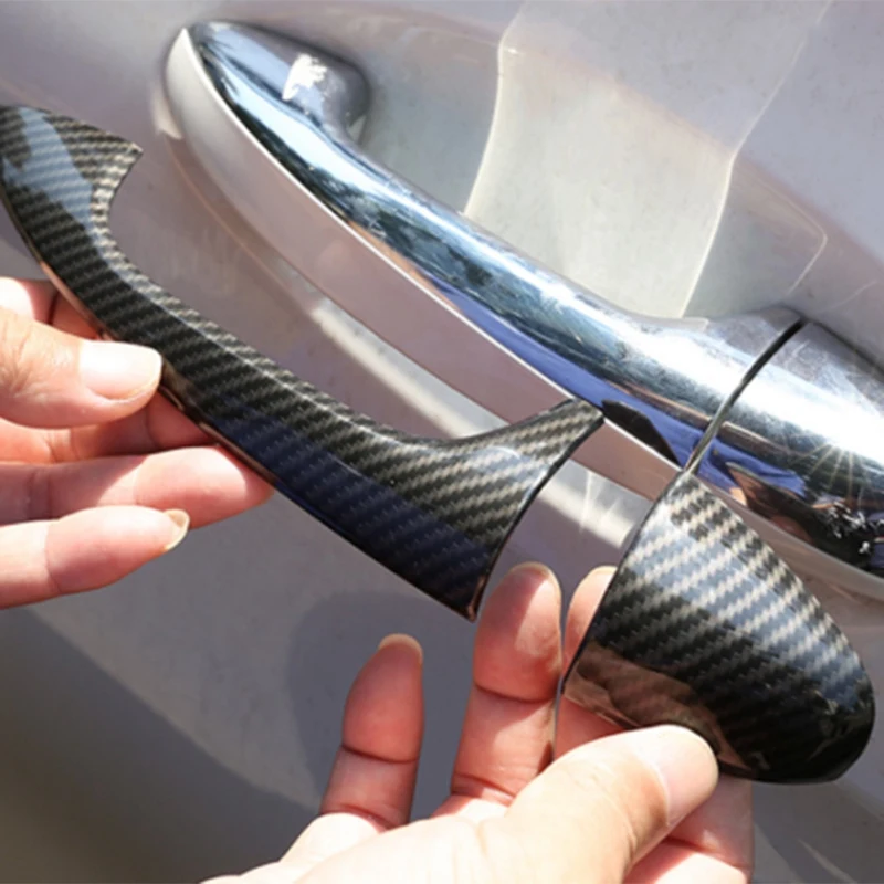 메르세데스 벤츠 B 클래스 W247 2019 2020 A 클래스 A180 A200 A250 W177 V177 용 카본 파이버 도어 핸들 커버 트림