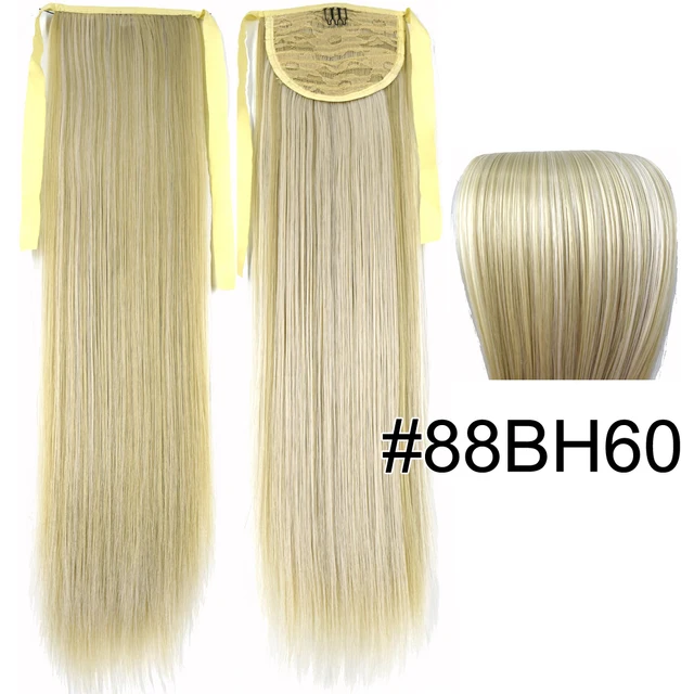 TOPREETY Synthetic Fiber Heat Resistant Straight Ribbon Ponytail Extensions 1006 88BH60