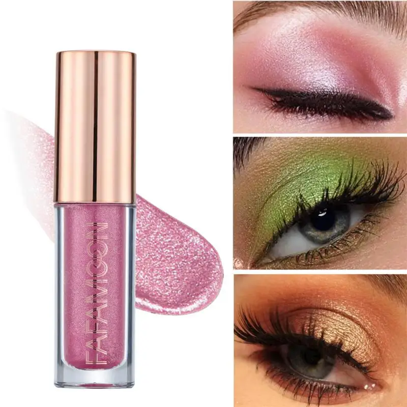 Liquid Eyeliner One Object For Multiple Purposes 13g Cosmetic Liquid Eyeshadow Diamond Eyeshadow Exquisite Brush Head 24 Colors