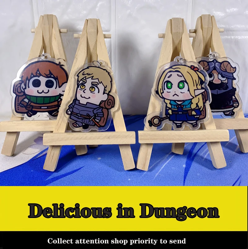 

Anime Delicious In Dungeon Meshi Marsilla Laius Chilchack Acrylic Figure Keychain Cosplay Charm Cartoon Backpack Pendant Keyring