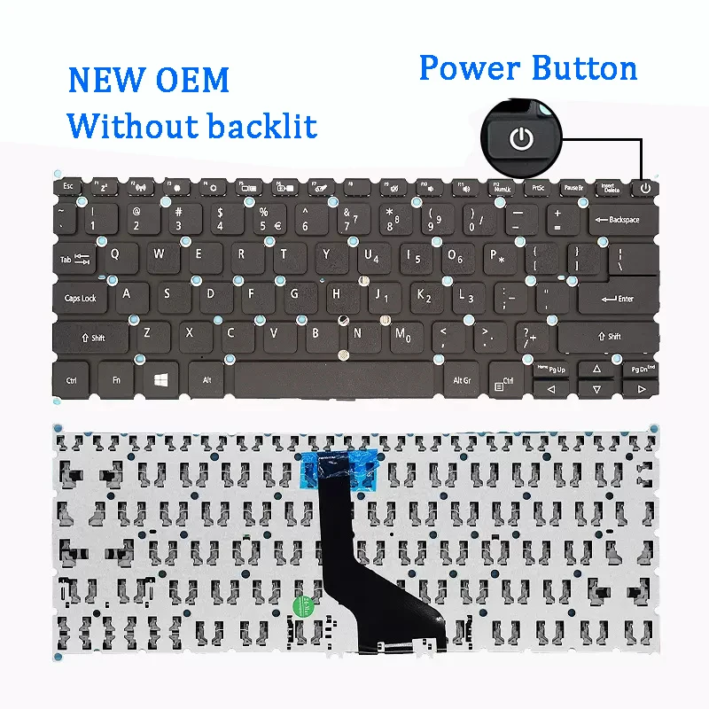 Acer orijinal Laptop klavyesi TMX45-51 P614 N20H4 N18P6 N19H3 için yeni TMP414-51G