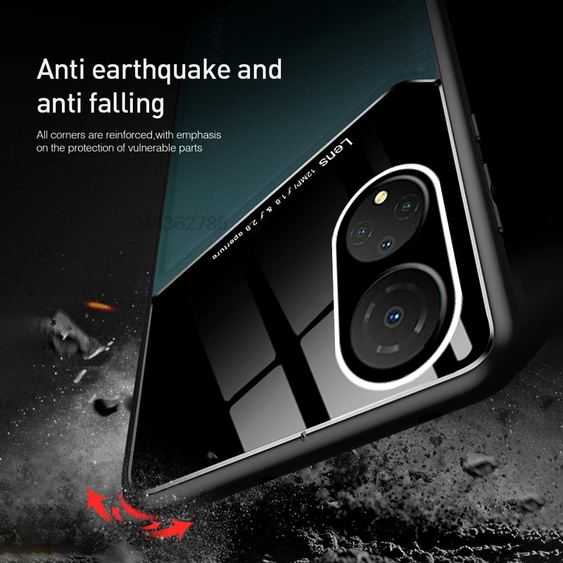 Premium Silicone PU Leather Magnetic Car Mount Phone Case