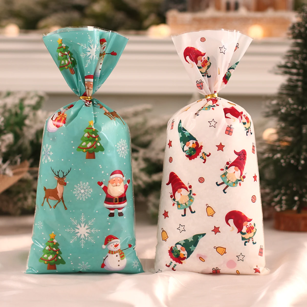 Christmas Candy Packaging Gift Bags 25/50/100pcs for Kids