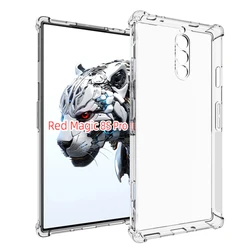 Clear Air Cushion Silicone TPU Back Cover with Enhanced Protection for Red Magic 8S Pro (Airbag Clear Case)