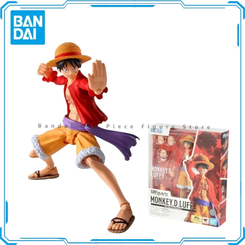 

In Stock Bandai Original SHF One Piece Monkey D Luffy Ghost Island Figure Action Figures Anime Model S.H.Figuarts Toys Gift