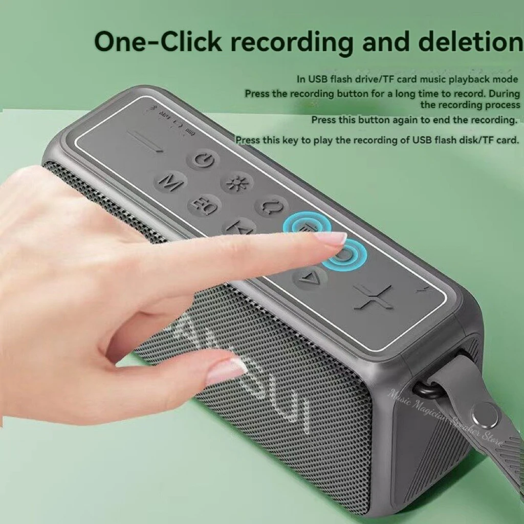 SANSUI F61 Bluetooth Speakers FM Radio HI-FI Subwoofer Supports