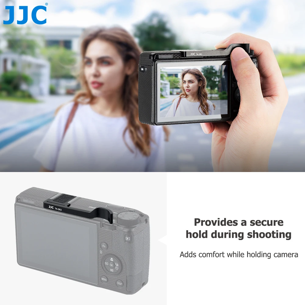 Enhanced Thumb Up Grip for Improved Camera Handling - JJC Camera Accessory