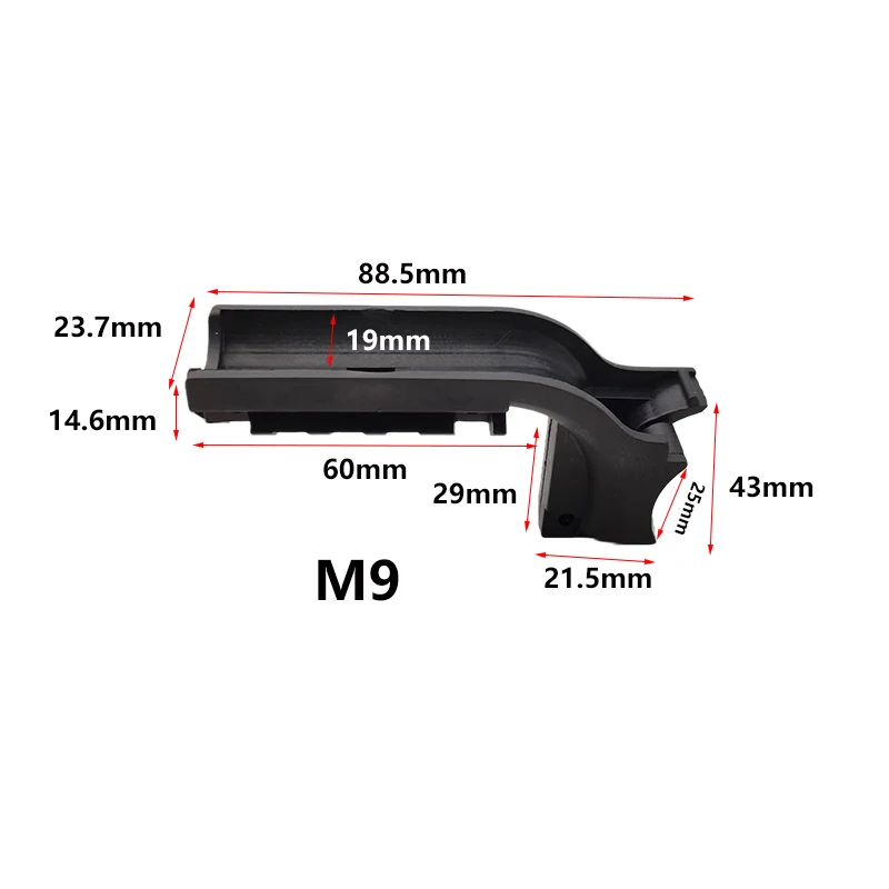 M9 M1911 USP Lower Bracket 20MM Guide Rail Conversion Lower Hanging Fixture