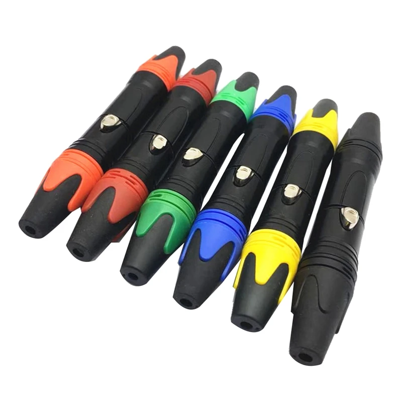 6 Pair NC3MXX NC3FXX XLR MIC Male Plug And Female Jack Adapter