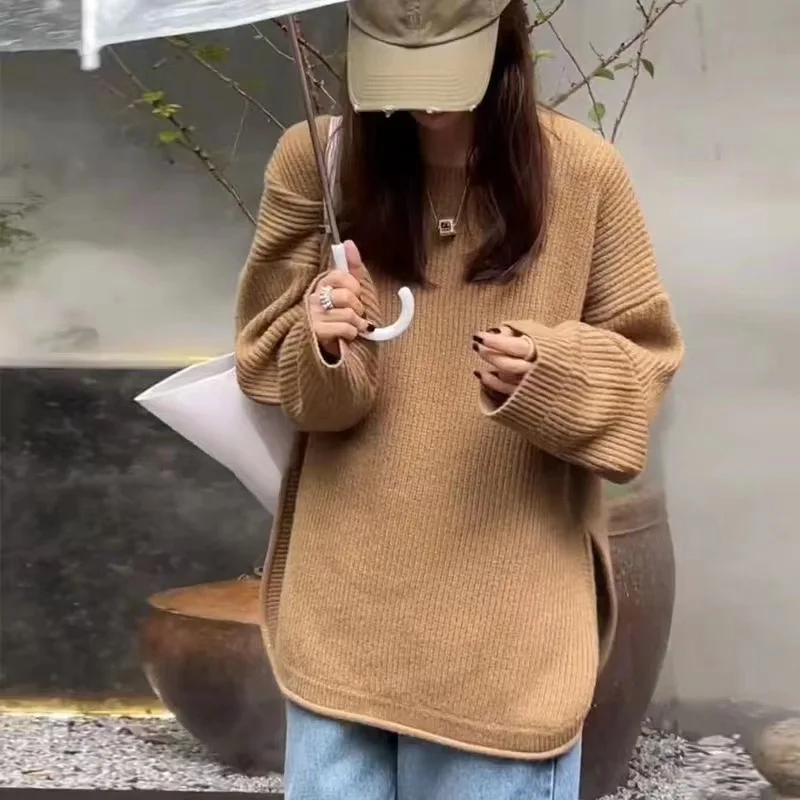 Autumn Winter Knitted Sweater Tops for Women