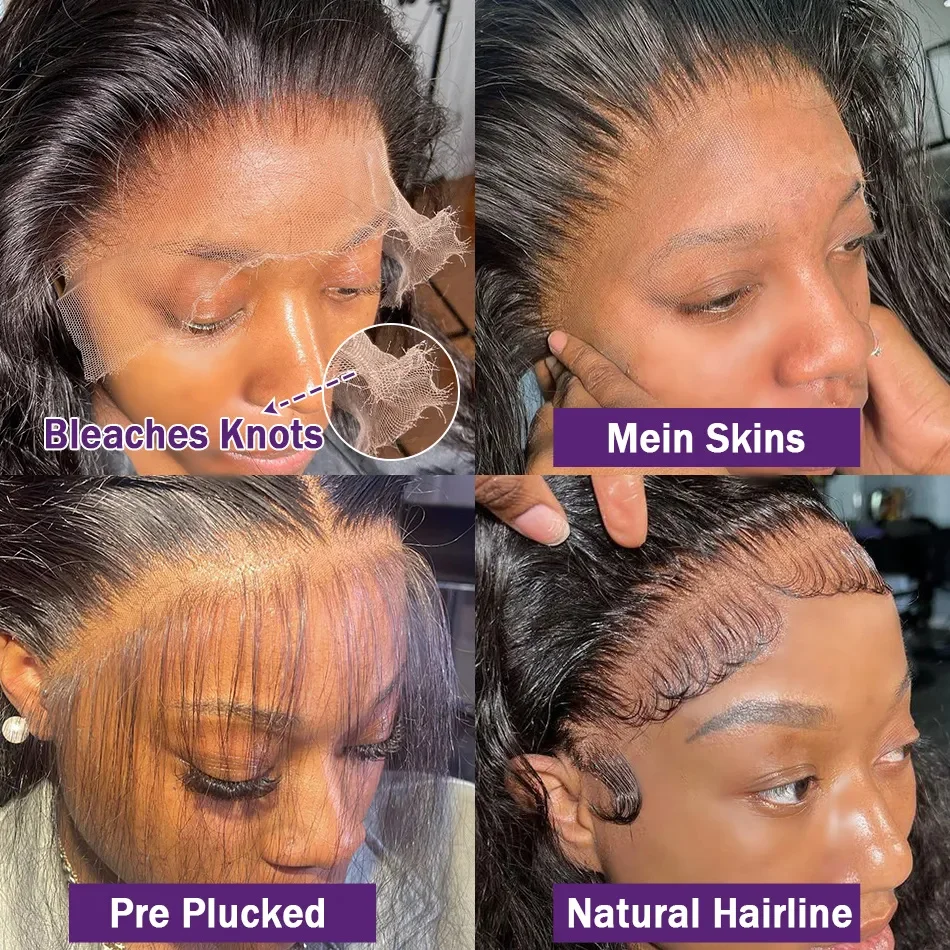 Wiggogo 30 40 Inch Loose Body Wave Lace Front Human Hair Wigs 13X6 Hd Lace Frontal Wig 13X4 Pre Plucked Wig For Black Women 5