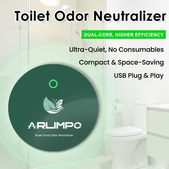 1PC Dual-Core Air Purifier, Wall-Mounted Odor Eliminator for Pet Homes, Smart Odor-Chip Technology 1