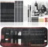 Drawing Pencils Sketch Pencil Art Supplies Set For Adults Beginners Professional Sketching Art Graphite Charcoal Blending Stump 1