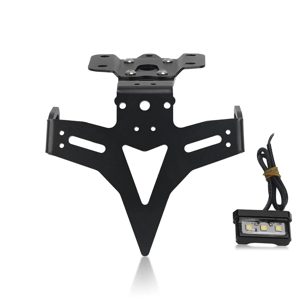 Motorcycle License Plate Holder For Yamaha MT-07/FZ-07 2013- Motorcycle License Plate Holder Fender Eliminator Registration Bracket With LED MT07 MT 07