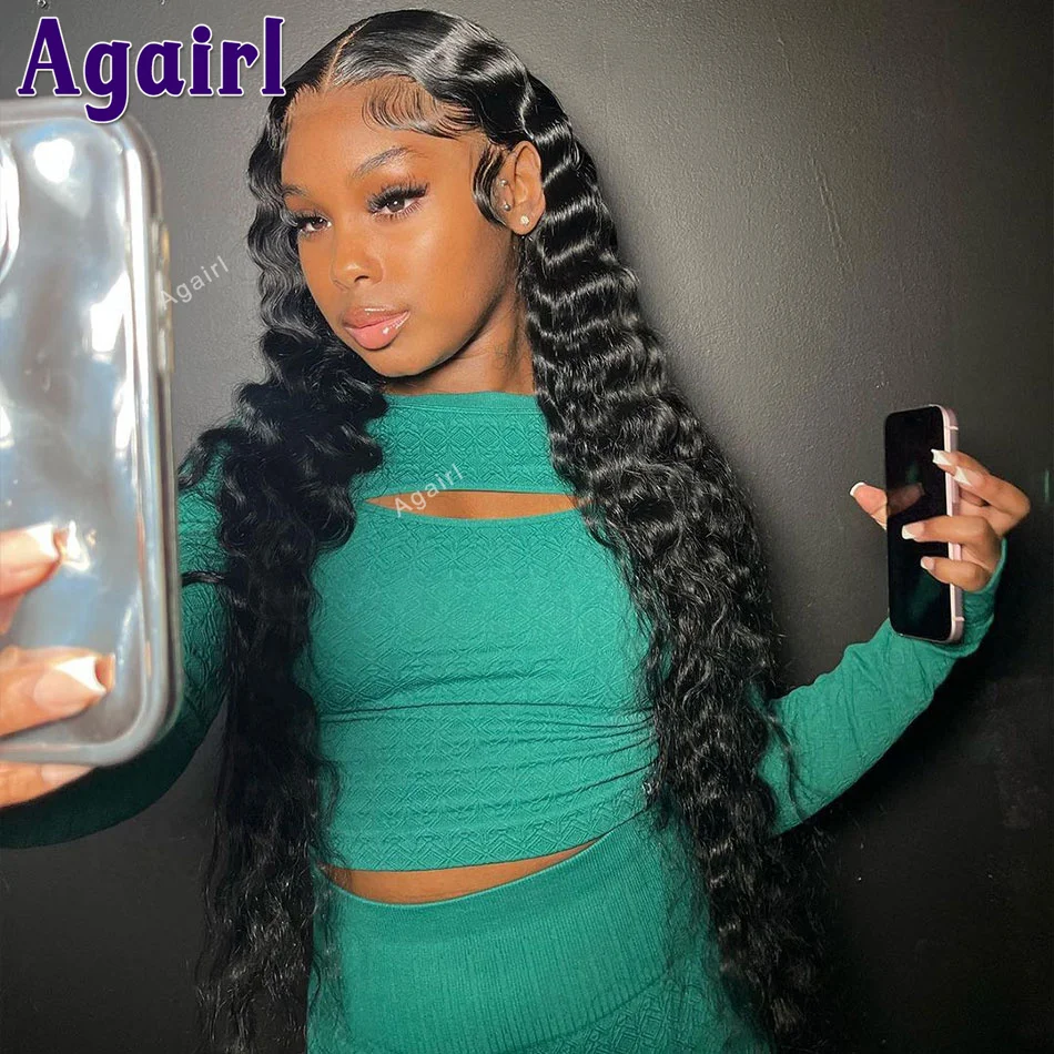 13x6 13x4 Loose Deep Wave Lace Frontal Wigs Human Hair For Women