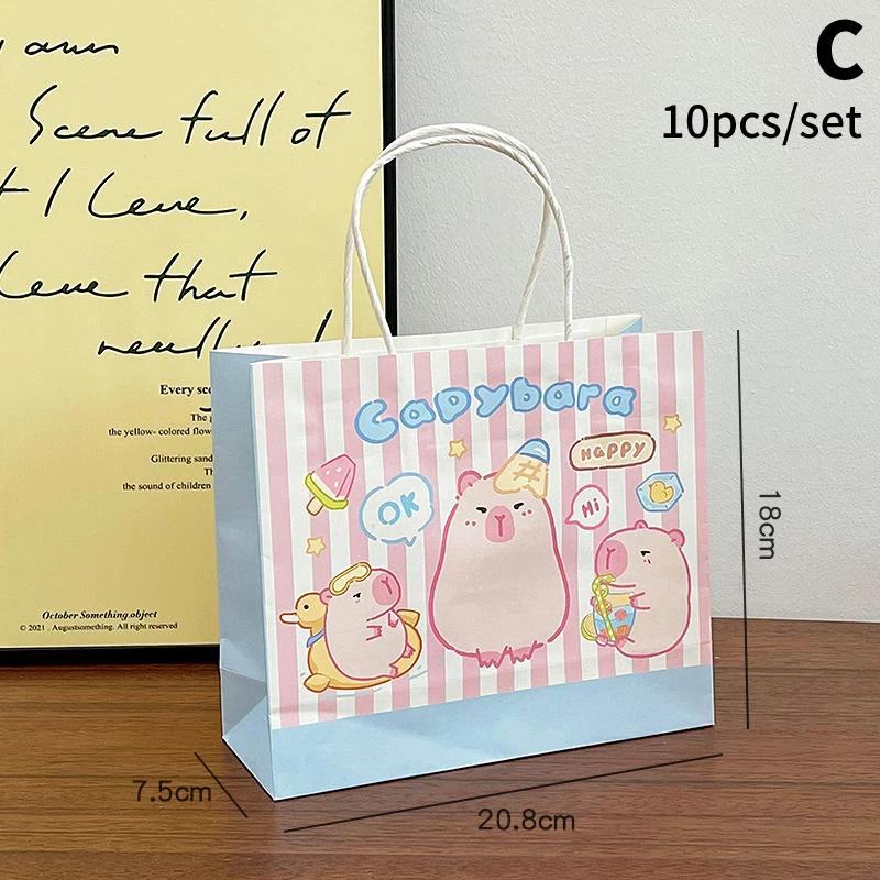 thumbnail image 2 of Capybara Party Gift Bags Candy Filled Bags Capybara Snack Bags Pinata Filled Bags Children's Birthday Party Supplies Baby Shower 2 of 13