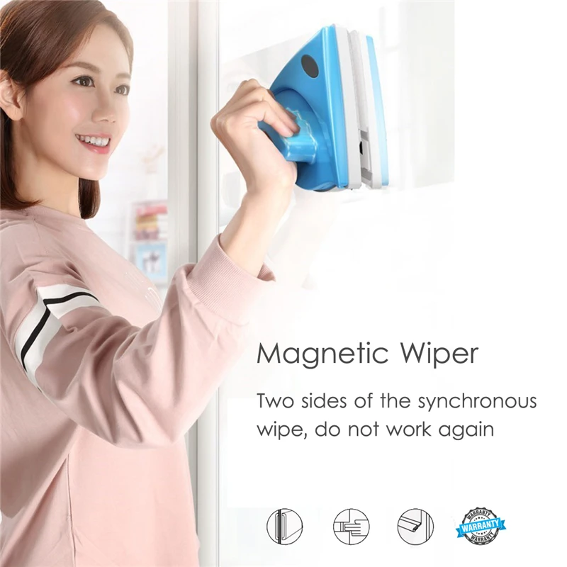 Window cleaning brush window cleaner household double-layer magnetic window double side high-rise glass wiper cleaner