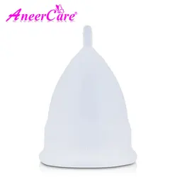 Reusable Silicone Menstrual Cup - Feminine Hygiene Solution - S (Transparent)