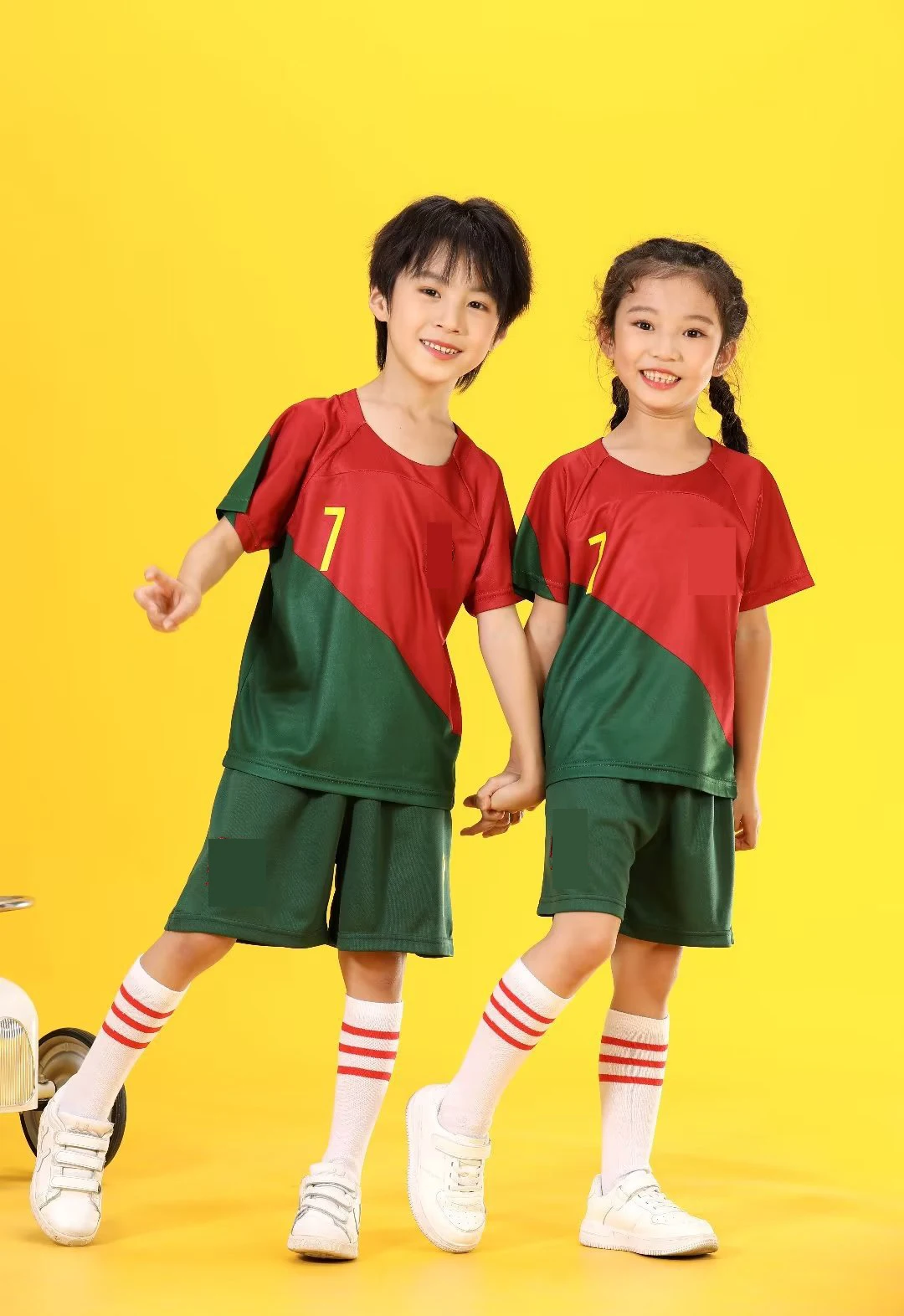 22-23 Portugal home No.7 National Team Football Jersey Set Men&rsquo;s Team Uniform Jersey Kids 14-2XL