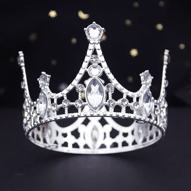 Girls Birthday Crowns Diadem Tiaras Jewelry Party Prom Cake Topper For Princess Theme Events