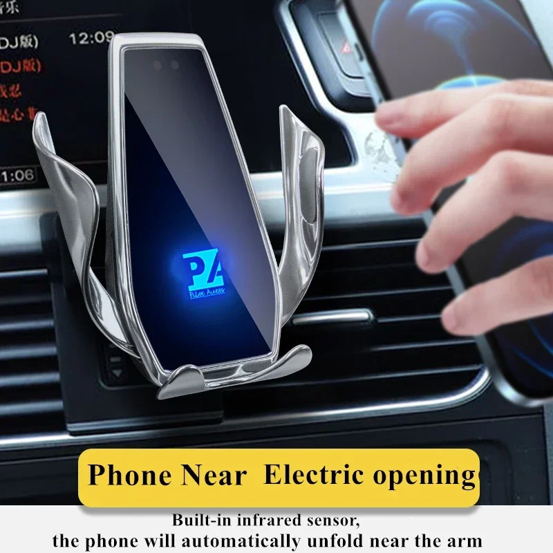 2009- For Audi A5 Phone Holder Wireless Charger Car Cell Mobile Phones Mount Navigation Bracket GPS Support 360 Rotating